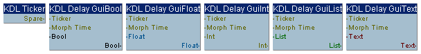 KDL Gui Delays